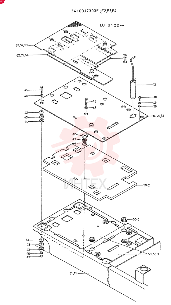 CONTROL   ASSY, Serial Range: LU.0122--LU.0145 24100J7393F1 (1)