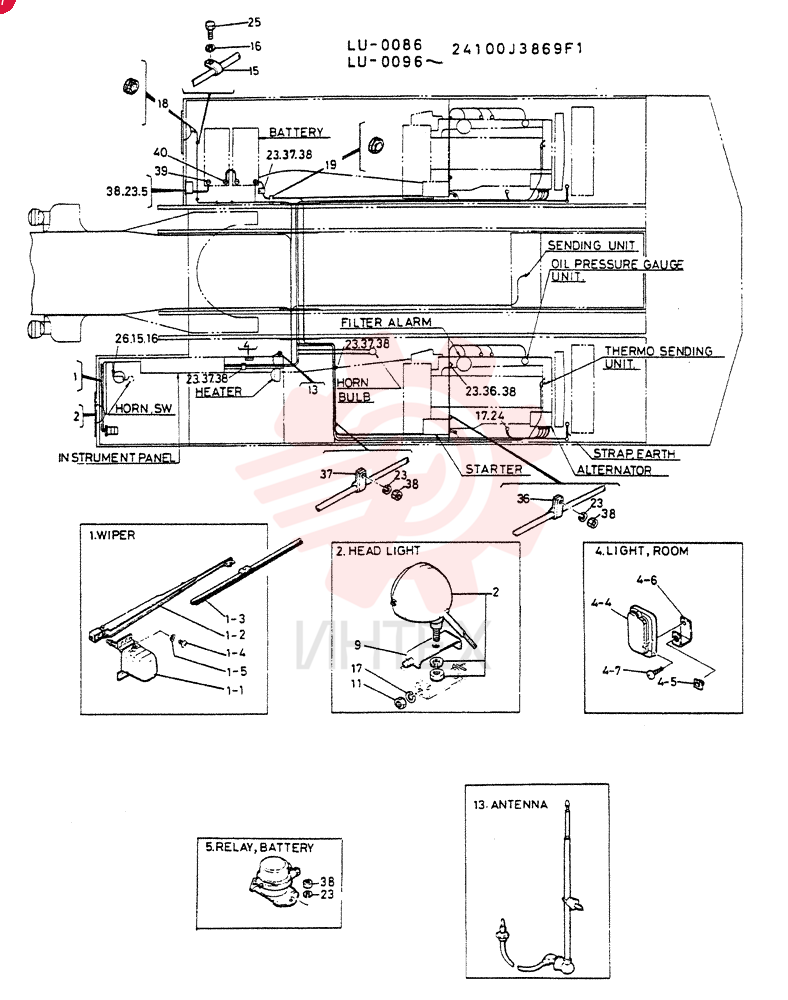 INSTAL, ELEC.WIRE 24100J3869F1