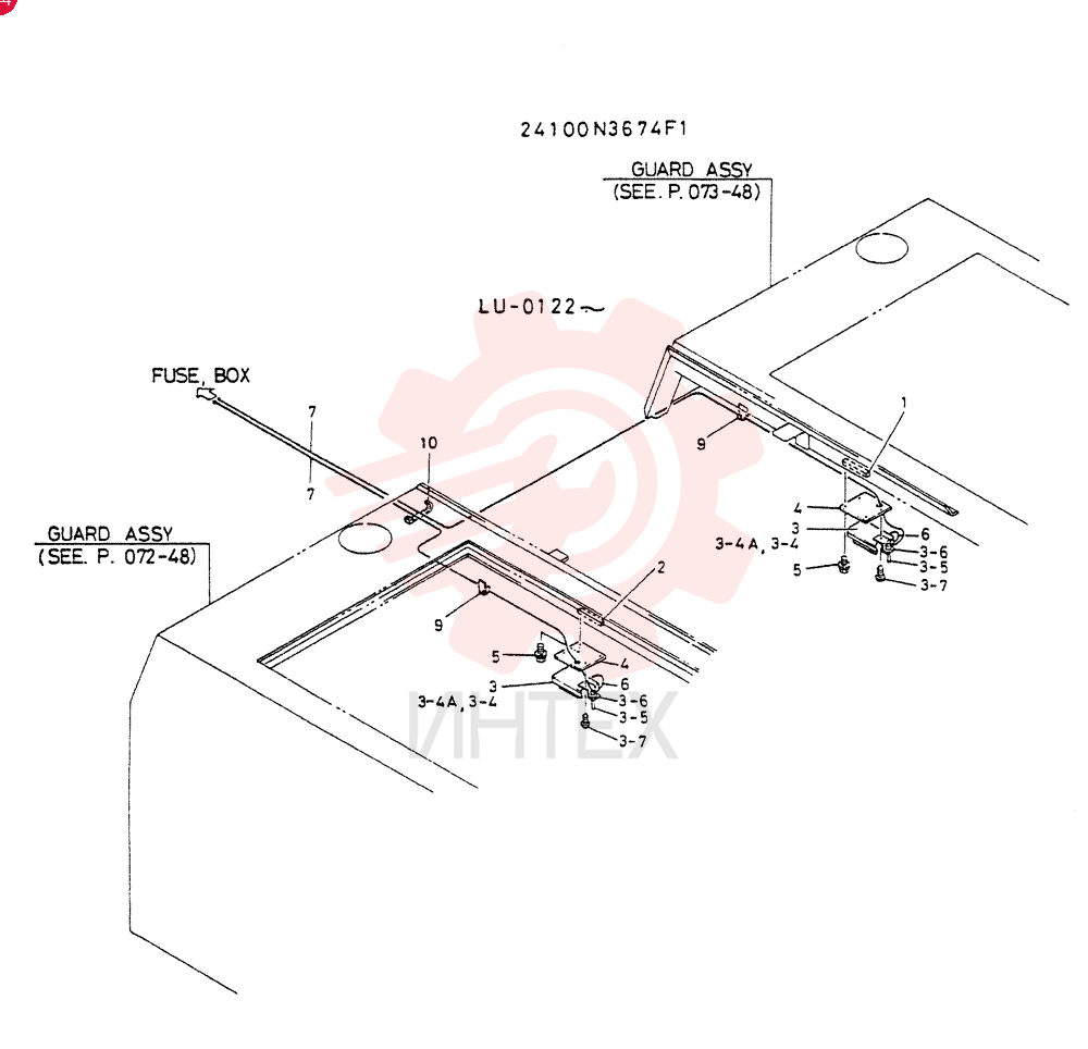 LIGHT ASSY, ENGINE-ROOM (FOR NORWAY) 24100N3674F1
