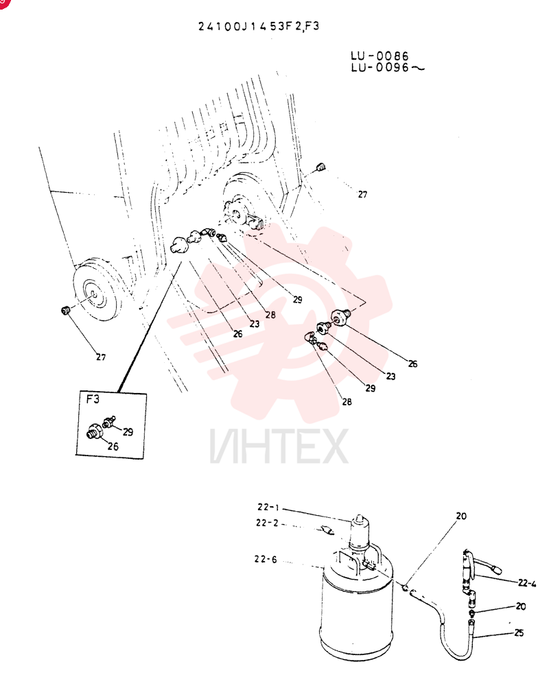LUB ASSY, Serial Range: LU.0086,0096--LU.01