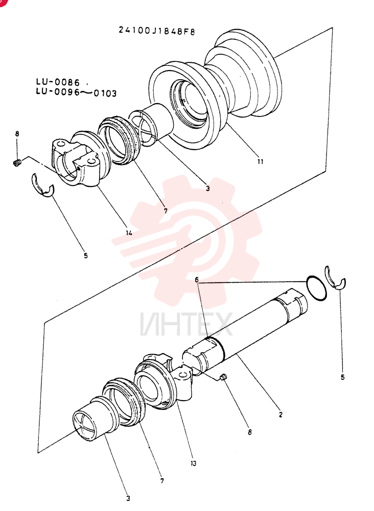 ROLLER ASSY 24100J1848F8