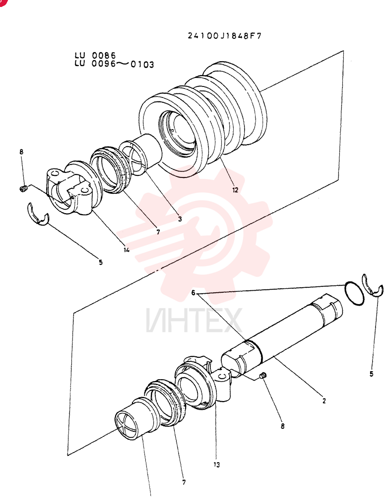 ROLLER ASSY 24100J1848F7