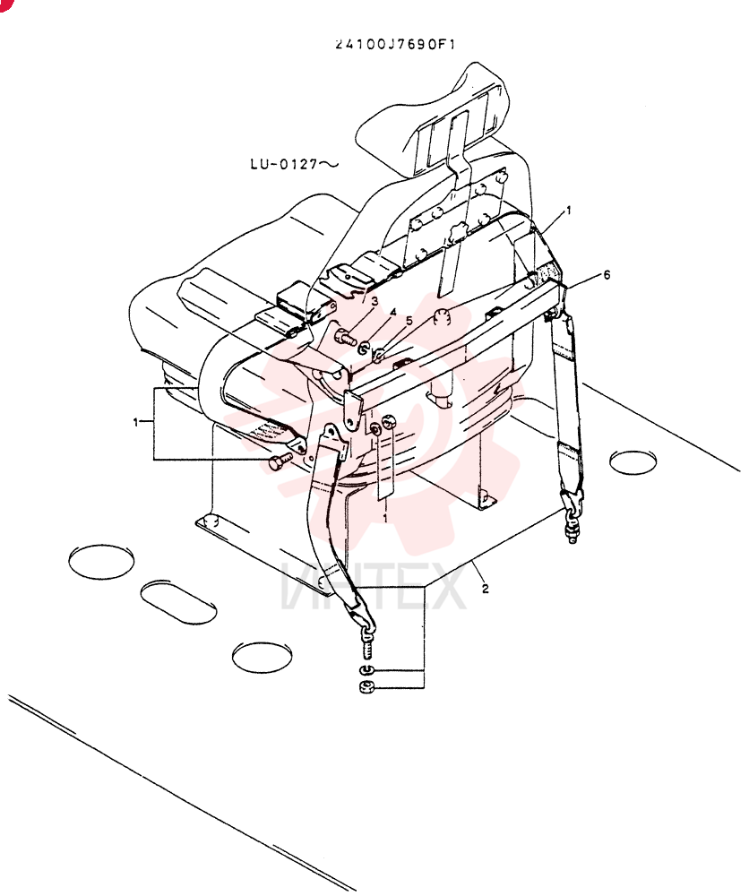 BELT   ASSY,   SEAT (FOR CANADA) 24100J7690F1