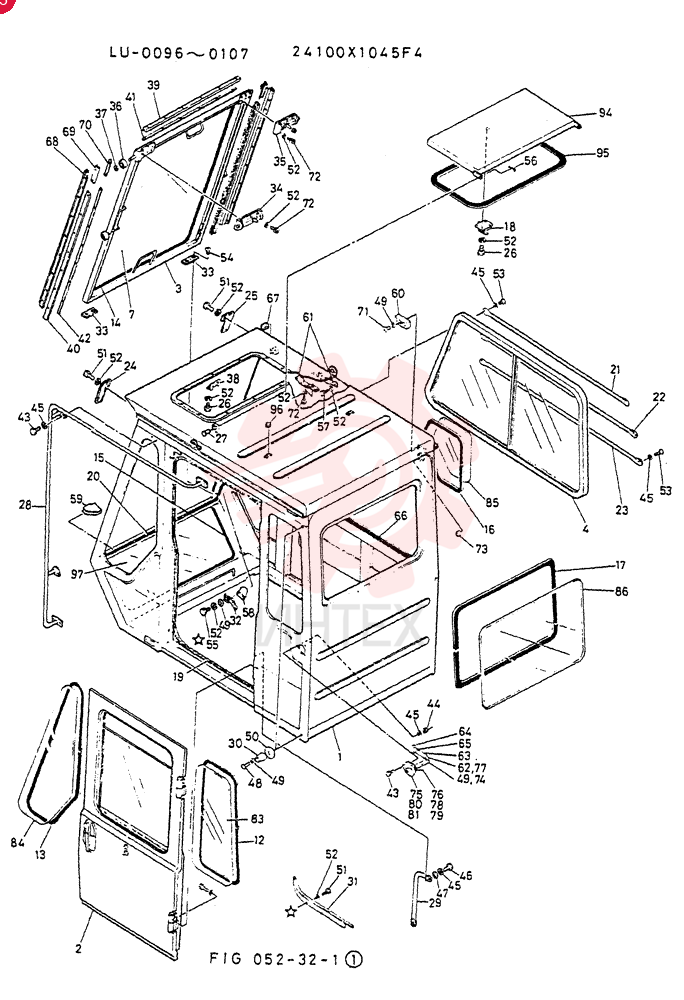 CAB ASSY (EUROPE) 24100X1045F4