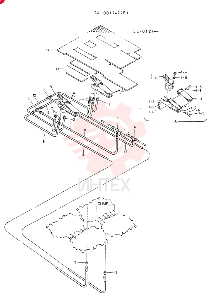 CONTROL ASSY,  LOADING (FOR NORWAY WREST CONTROL TYPE 24100J7427F1