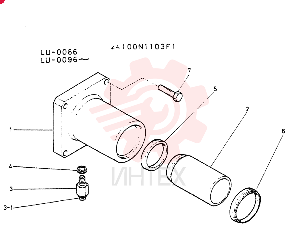 CYLINDER ASSY, GREASE 24100N1103F1