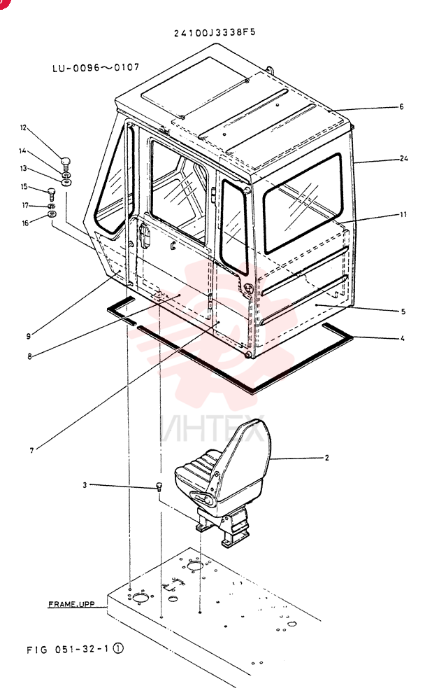INSTAL, CAB (FOR RUROPE) 24100J3338F5