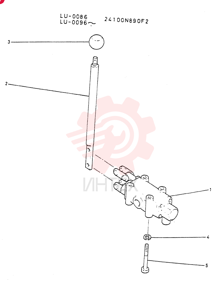 LEVER ASSY,CONTROL 24100N890F2