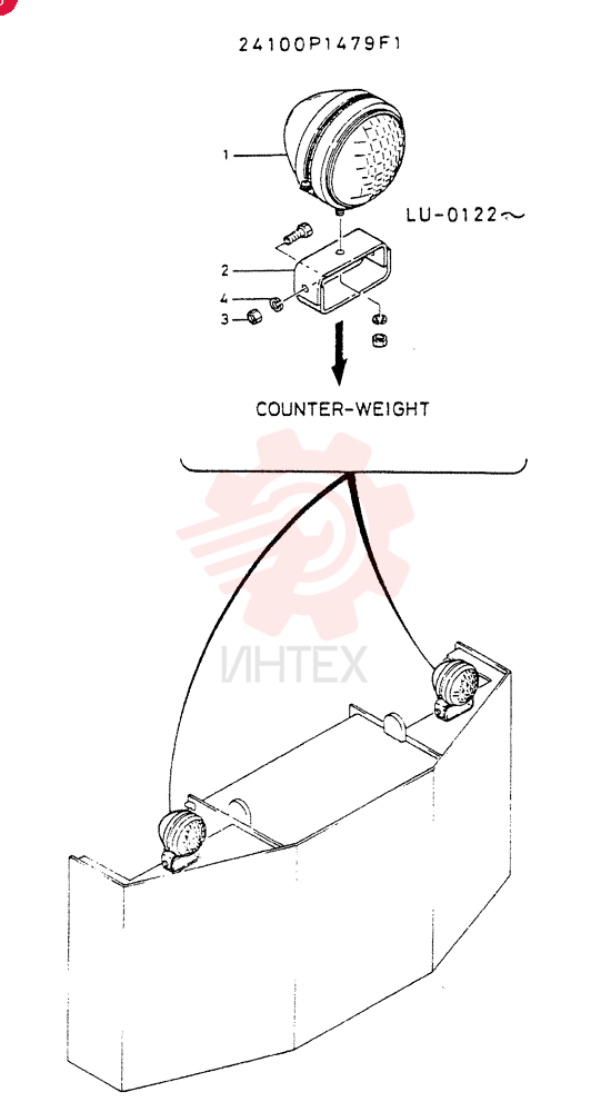 LIGHT ASSY, REAR (FOR NORWAY) 24100P1479F1