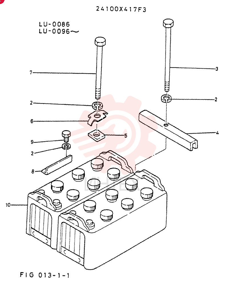 MOUNT ASSY, BATTERY (150AH)
