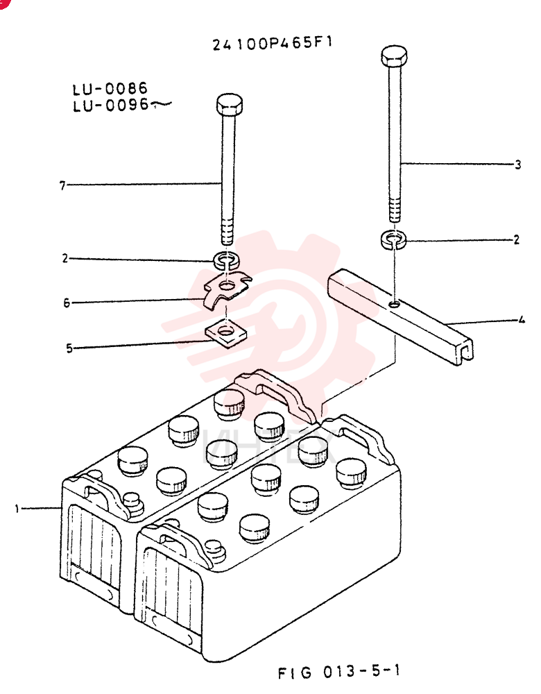 MOUNT ASSY, BATTERY(200AH)