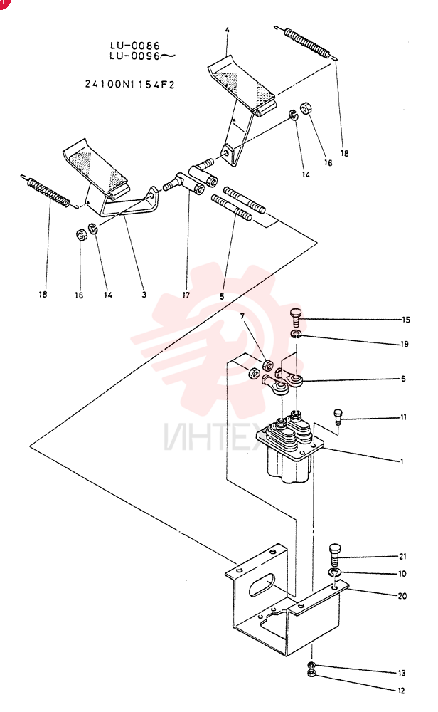 PEDAL ASSY,LOADING 24100N1154F2