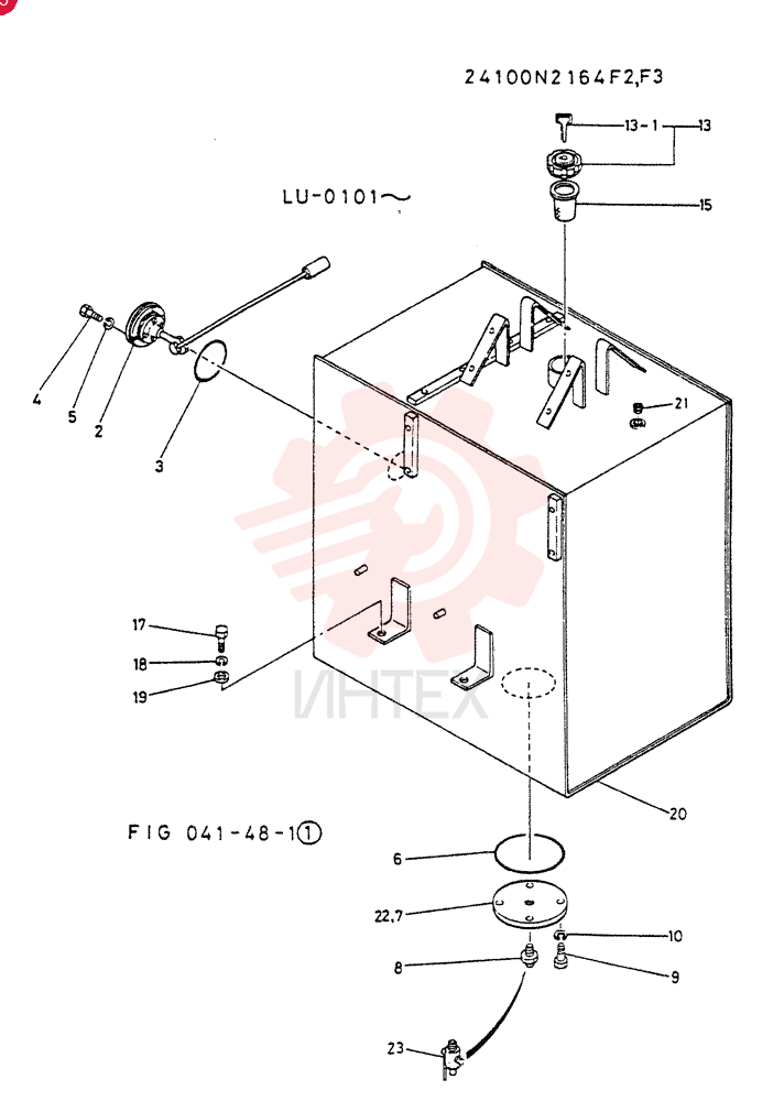 TANK ASSY, FUEL, Serial Range: LU.0101--LU-0132