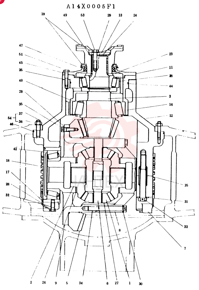DIFF CARRIER & GEARS A14X0005F2 (2)