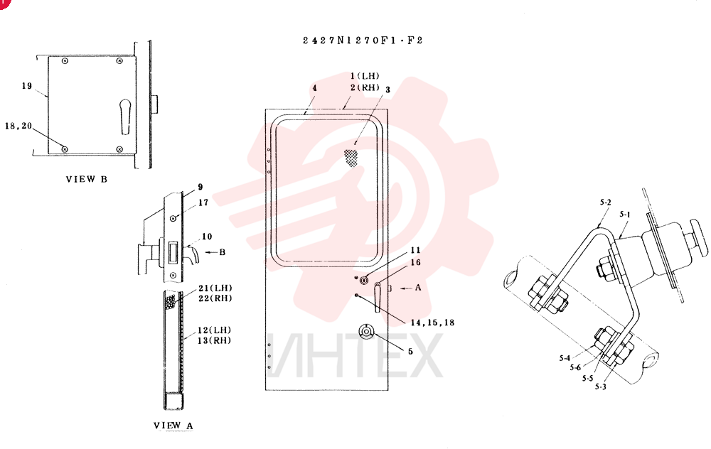 DOOR ASSEMBLY 2427N1270F1
