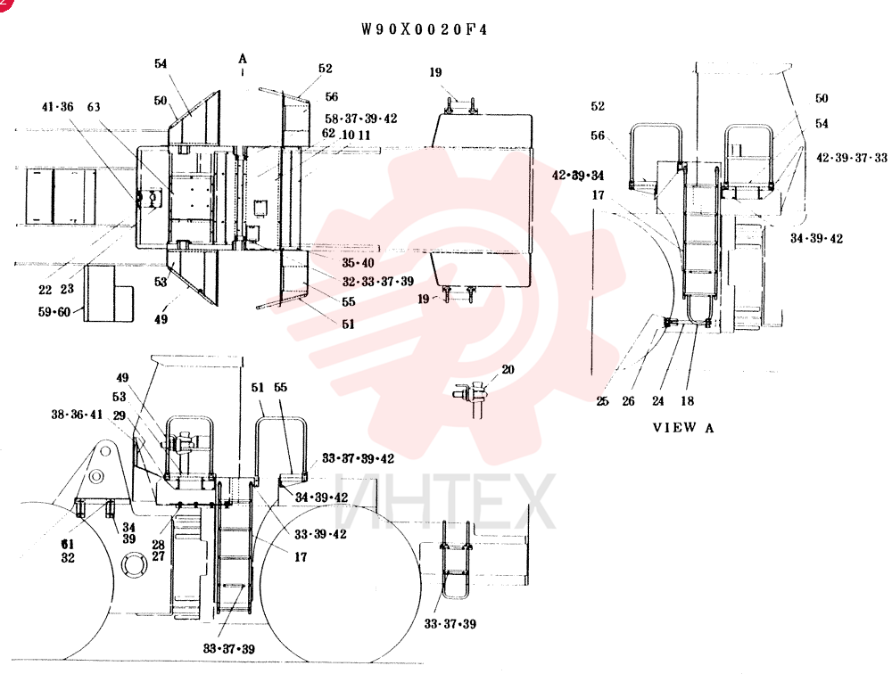 FINAL GROUP (DECK LADDER) ASSEMBLY W90X0020F4