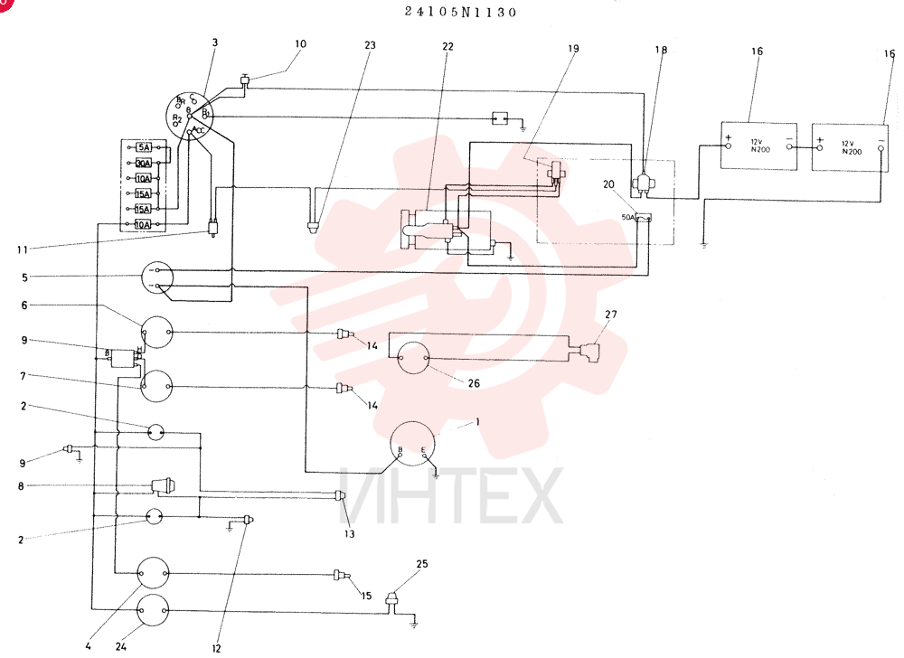 SCHEMATIC, ENGINE 24105N1130