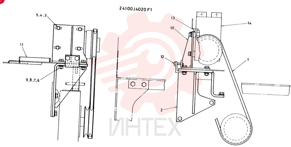Схема (LK1500/A) - WHEEL LOADERS BTW RH1022 - RH1052 (1/93-12/03) 24100J4020F1