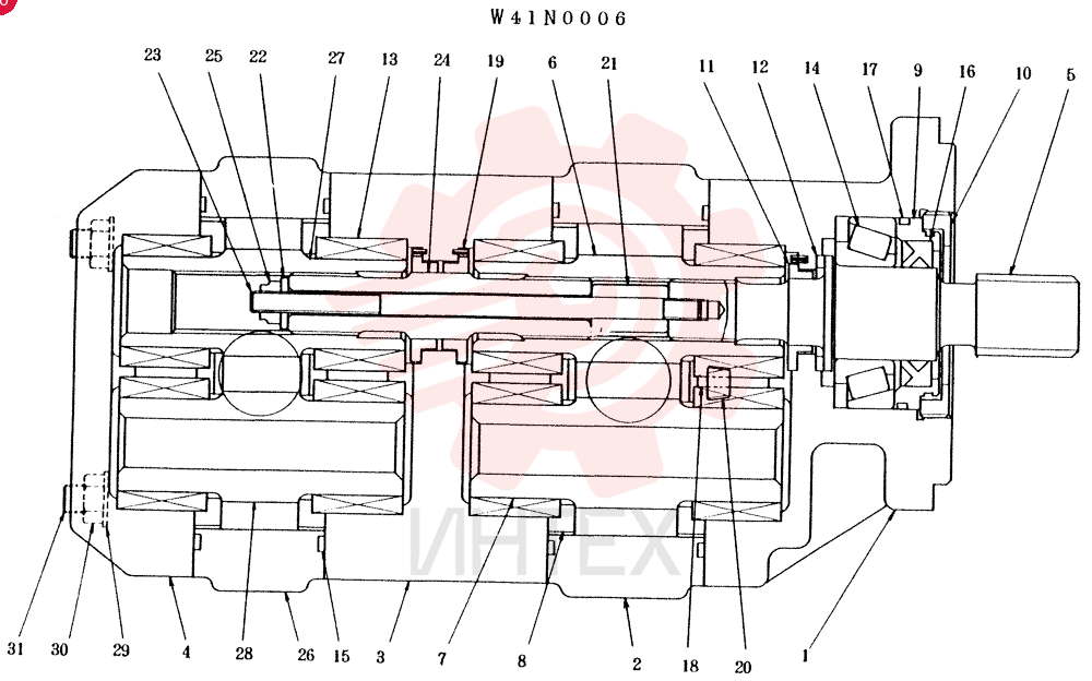 Схема (LK1500/A) - WHEEL LOADERS BTW RH1022 - RH1052 (1/93-12/03) W41N0006