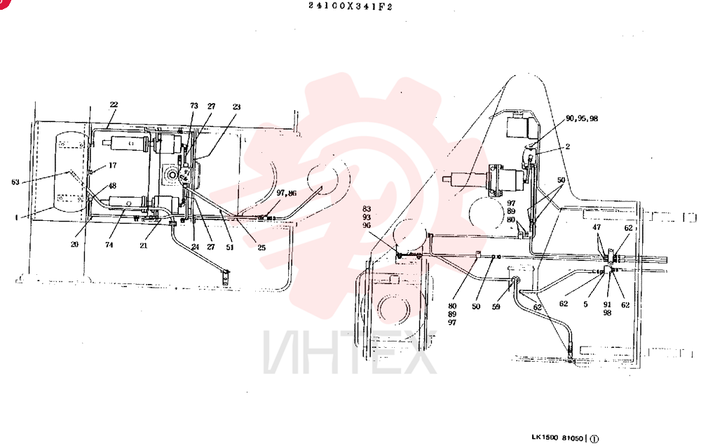 Схема (LK1500/A) - WHEEL LOADERS BTW RH1022 - RH1052 (1/93-12/03) R38N0003