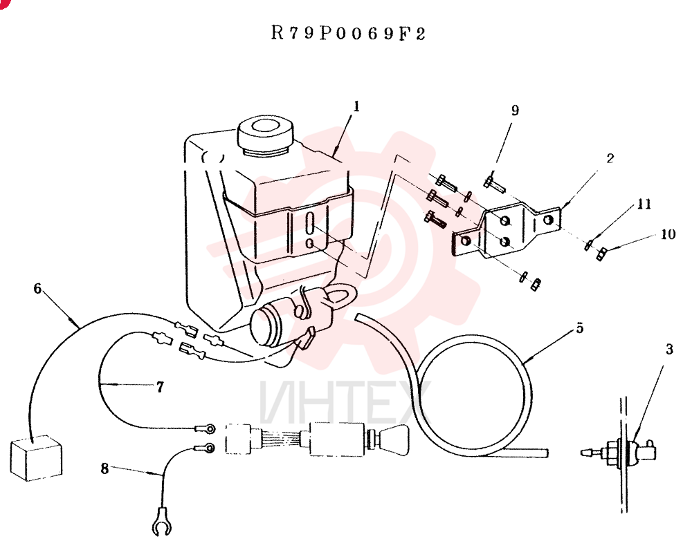 WINDOW WASHER ASSEMBLY R79P0069F2