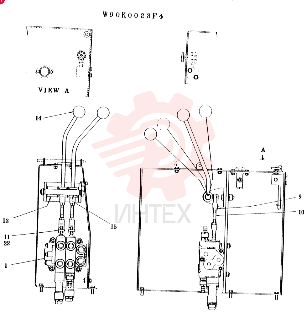 BOX ASSY. CONTROL CONSISTS OF REF 1 TO 22