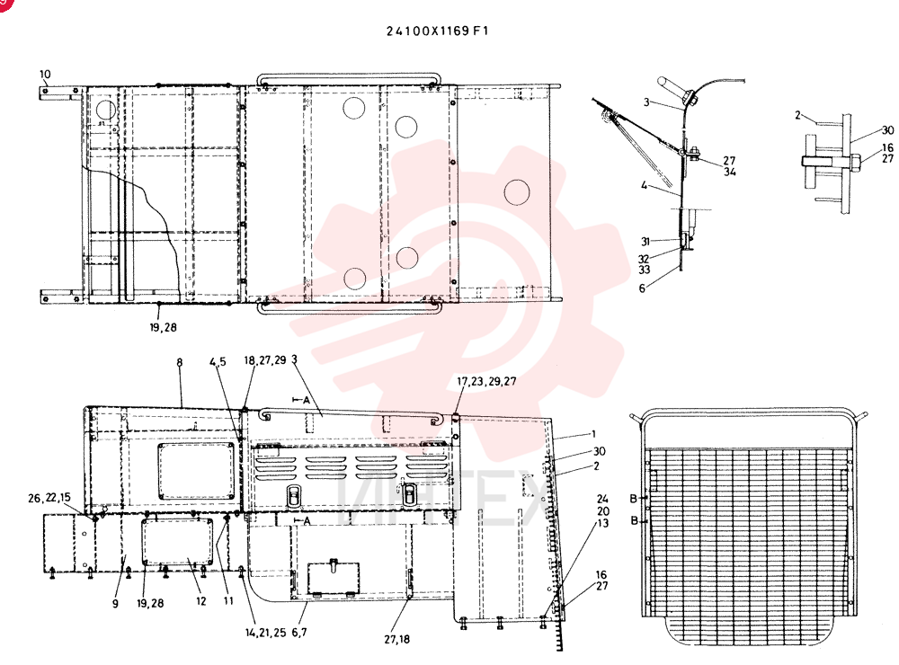 COVER GROUP,SIDE 24100X1169F1