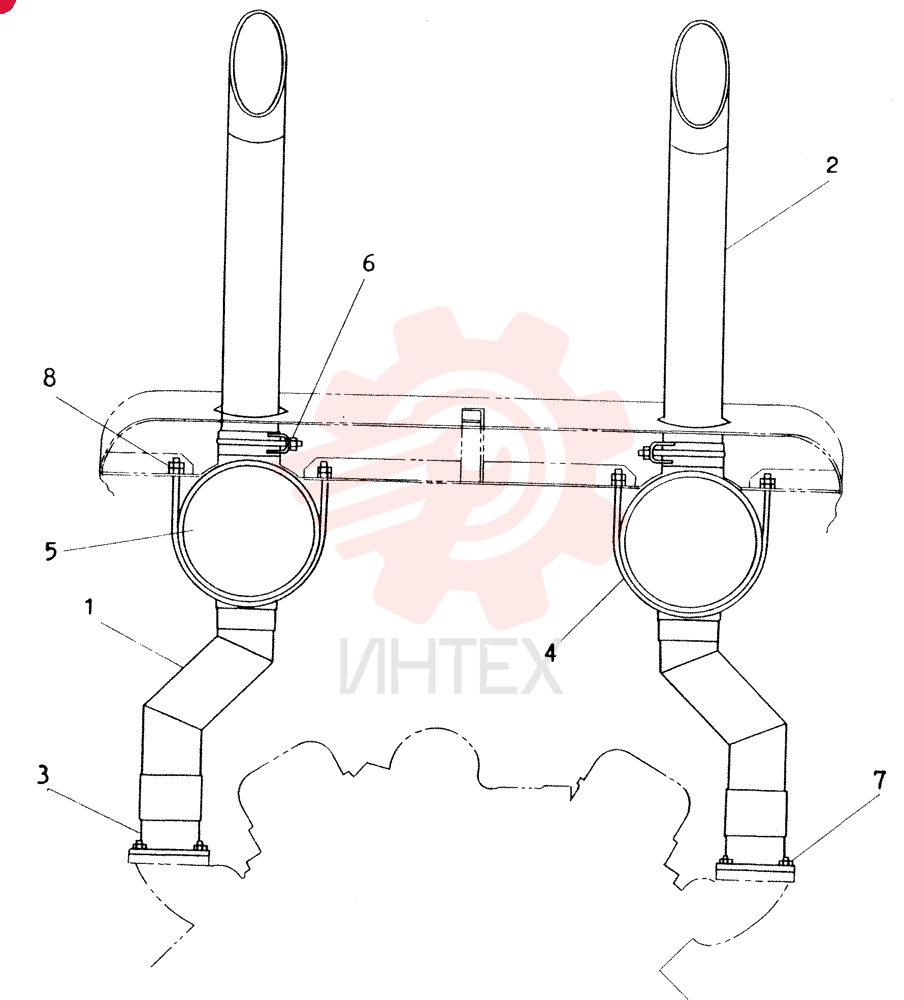 EXHAUST TUBE W18N0051