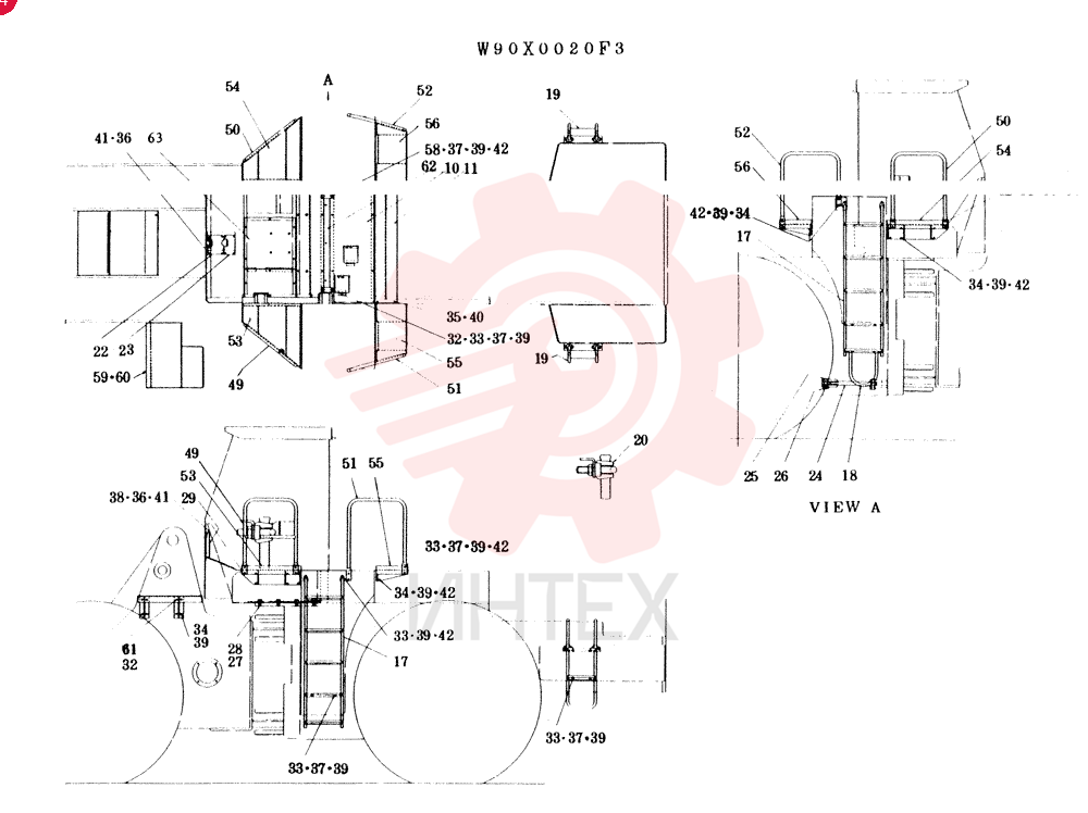 FINAL GROUP (DECK LADDER) ASSEMBLY W90X0020F3