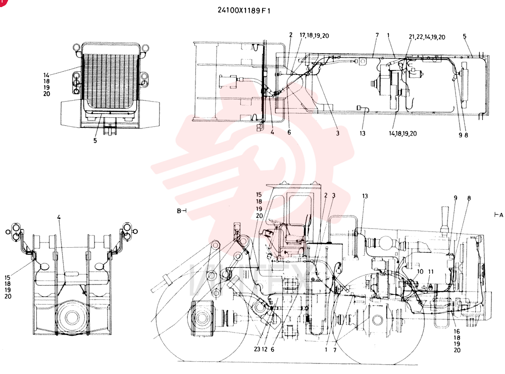 HARNESS ASSY, WIRING 24100X1189F1 (1)