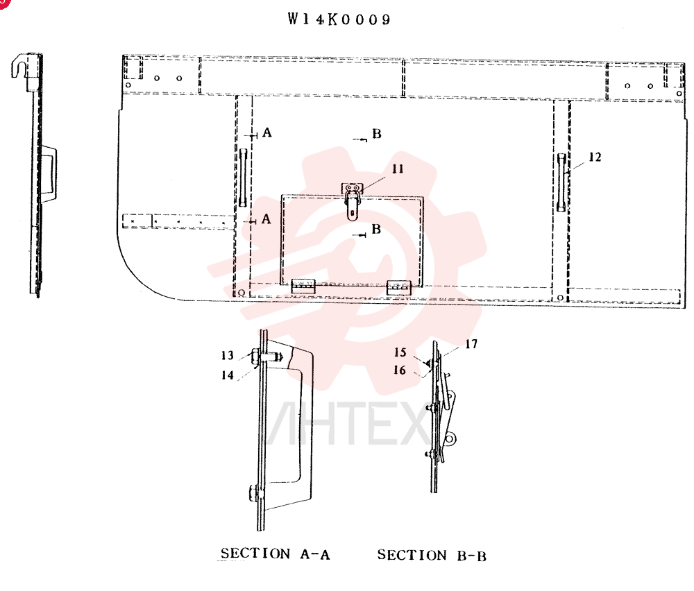 LOWER SIDE COVER W14K0009D1