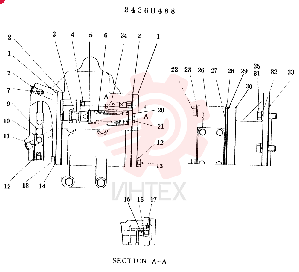 Схема (LK1500A) - WHEEL LOADERS ASN RH1022 (1/75-12/03) 2436U488