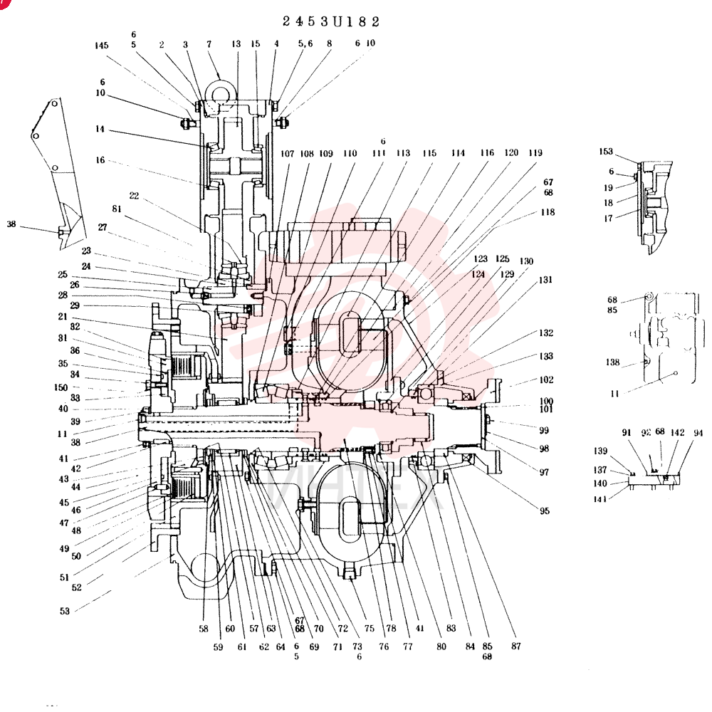 TORQUE-CONVERTER, (REPAIR KIT USED FOR SERVICE) 2453U182