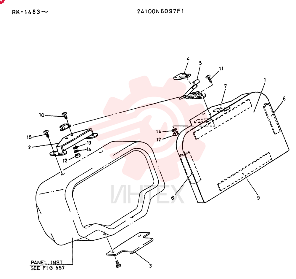 COVER ASSY, INST.PANEL