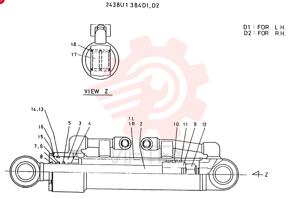 CYLINDER ASSY 2438U1384D1