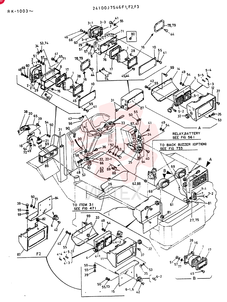 ELEC GROUP, LIGHT, Serial Range: RK1003-RK1334
