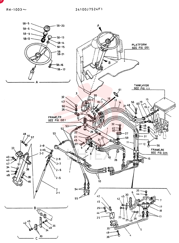 HYDR LINES, STEER 24100J7524F1
