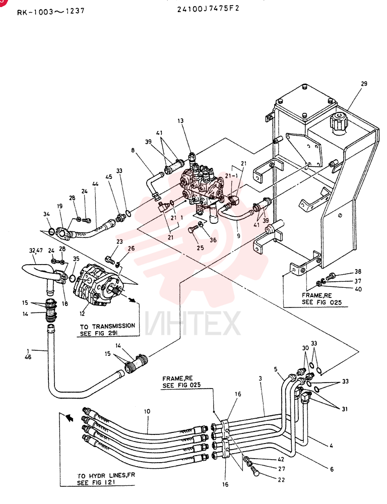 HYDR LINS, MAIN 24100J7475F2