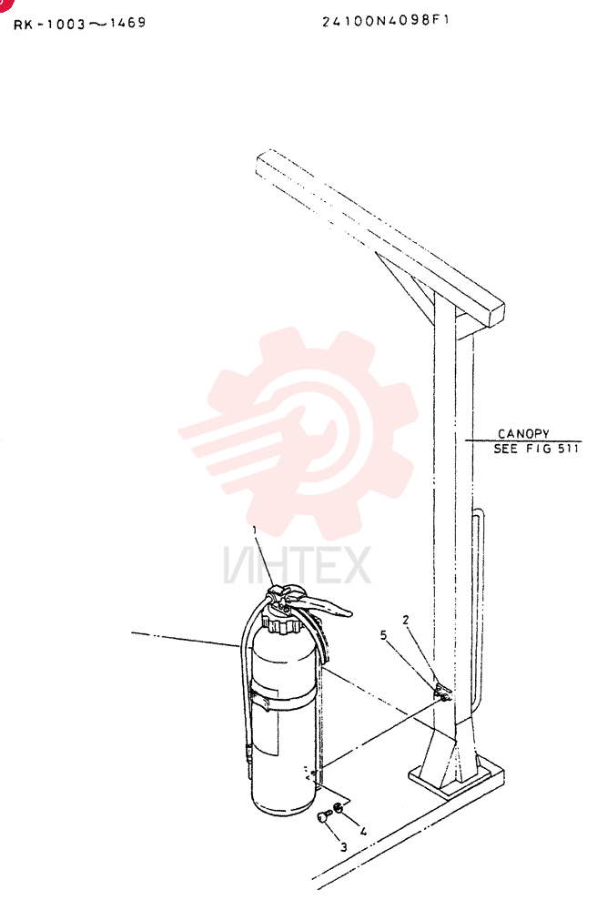 INSTAL, EXTlNGUISHER 24100N4098F1