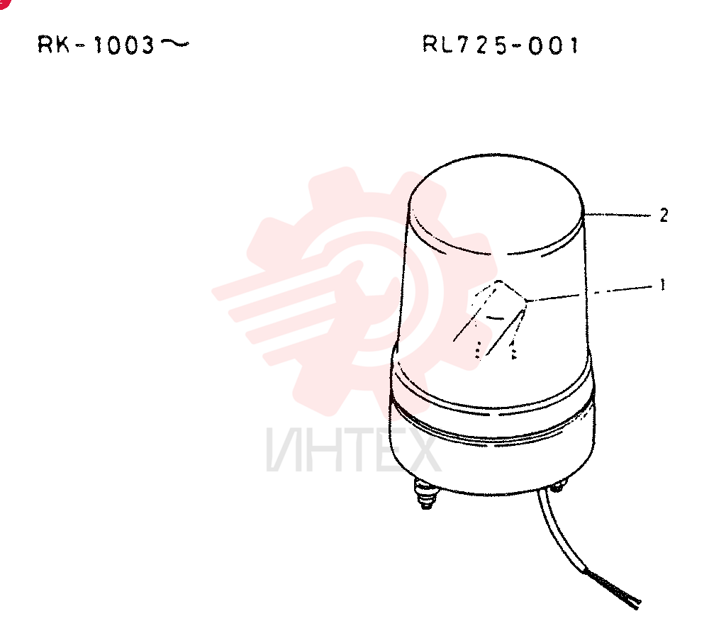 LIGHT, ROTARY RC725-001