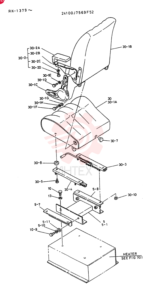 SEAT ACCESSORY 24100J7569F52
