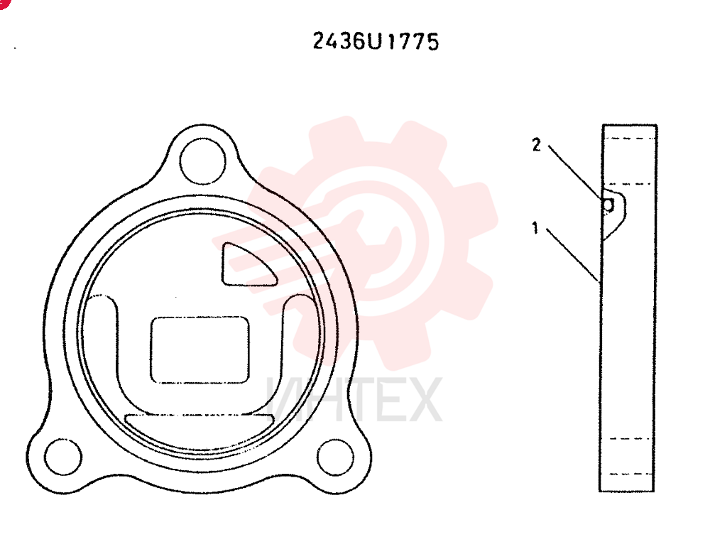 SECTION  ASSY, SPACER 2436U1775