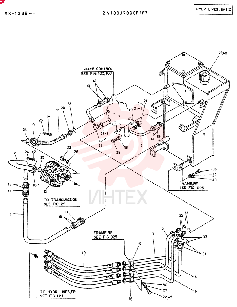 Схема (LK200) - WHEEL LOADER ASN RK1003 (1/03-12/03) 24100J7896F1