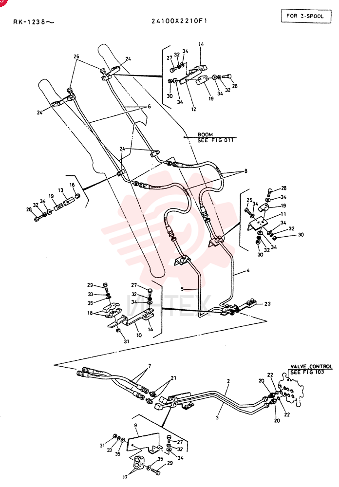 Схема (LK200) - WHEEL LOADER ASN RK1003 (1/03-12/03) 24100X2210F1