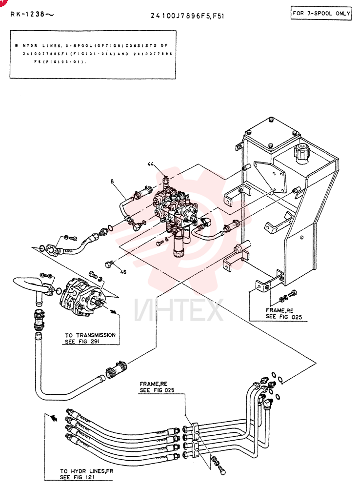 Схема (LK200) - WHEEL LOADER ASN RK1003 (1/03-12/03) 24100J7896F5