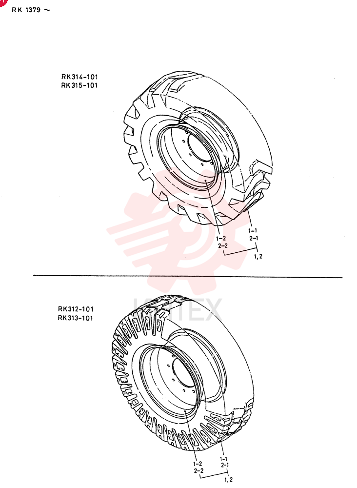 TIRE  AND  WHEEL (17.5/65-20-10PR,L-2, W/T)