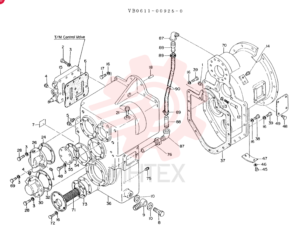 CASE ASSY CONSISTS OF REF 1 TO 90