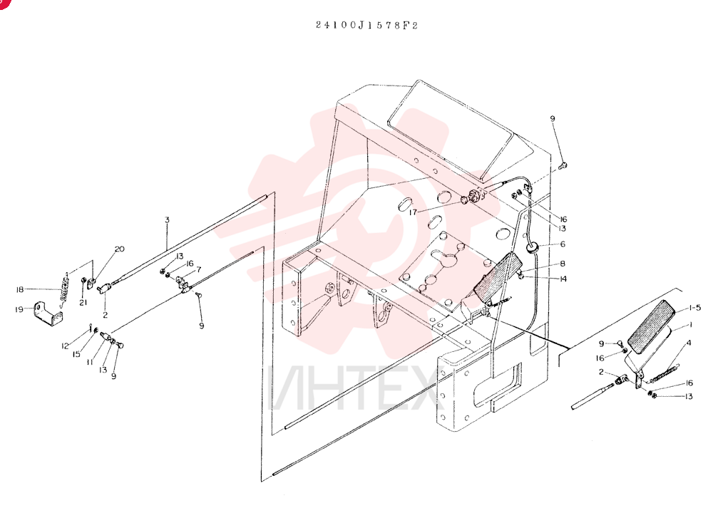 CONTROL GROUP, ENG. CONSISTS OF REF 1 TO 21