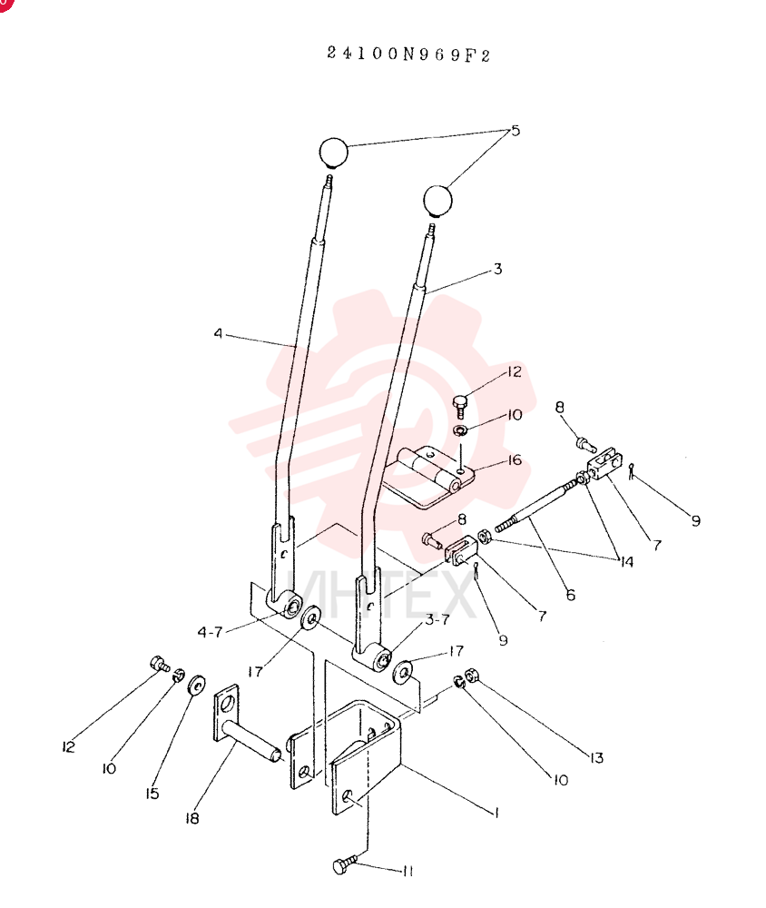 CONTROL GROUP, HYDR, CONSISTS OF REF 1 TO 18