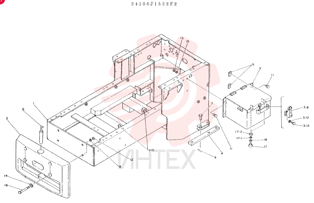 FRAME GROUP, REF. CONSISTS OF REF 1-18
